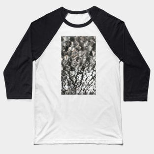 Silver Coin Abstract Design Baseball T-Shirt